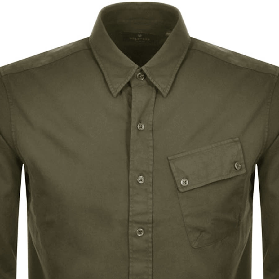 Alternative Image for ProductBelstaff Long Sleeved Pitch Shirt Khaki2